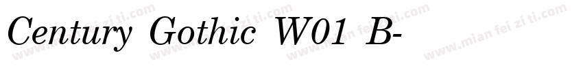 Century Gothic W01 B字体转换